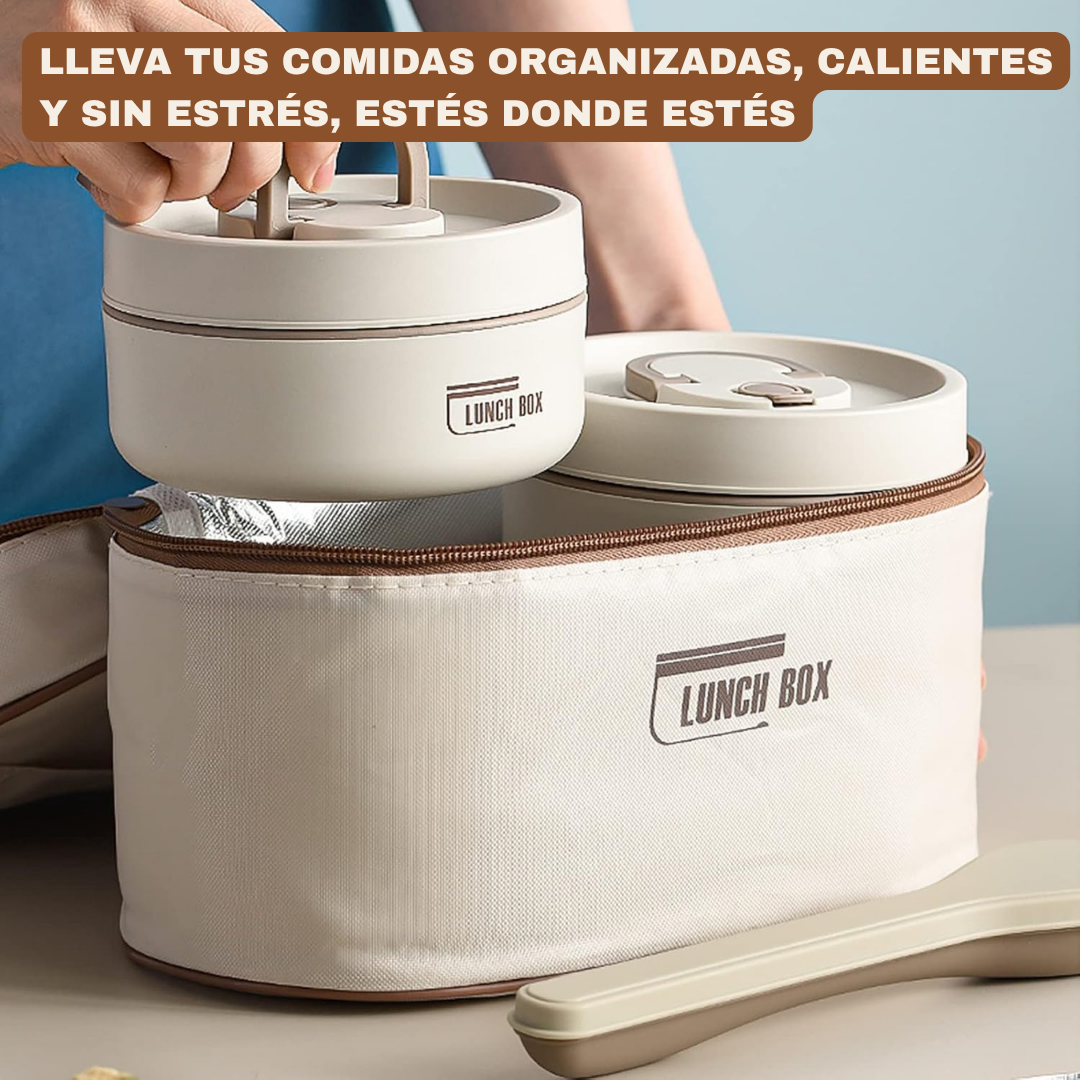 PACK LUNCHBOX®: 4 Loncheras Térmicas + ¡Maleta+Cubiertos gratis!