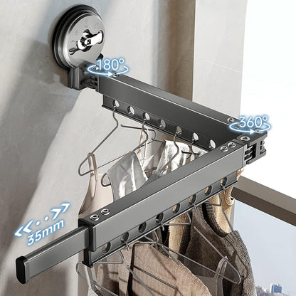 Tendedero De Ropa Brazo Plegable Ventosa