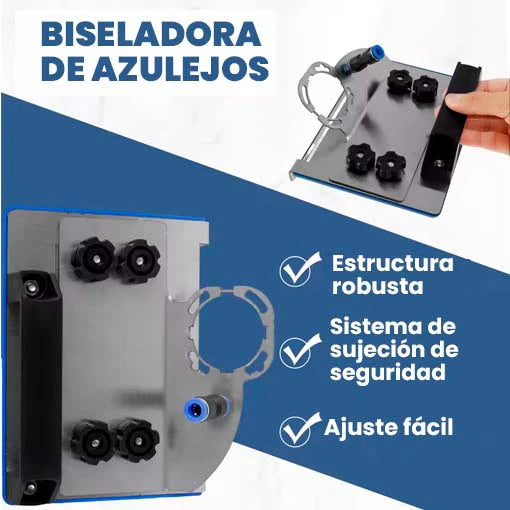BISELADOR PARA PULIDORA - Cortes Perfectos a 45° en Cerámica Mármol y Porcelanato