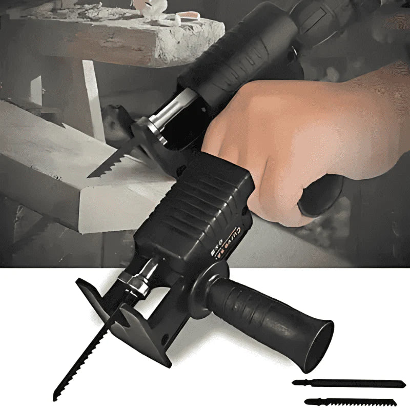 ADAPTADOR SIERRA PARA TALADRO — ¡Transforma tu Taladro en una Caladora al Instante!