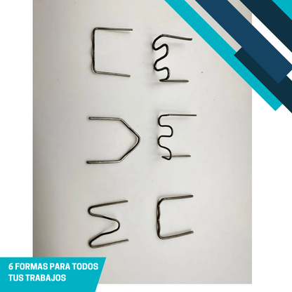 Clips de Repuesto para Pistola de Soldadura de Plásticos x 600 + Estuche Rígido ¡Gratis!