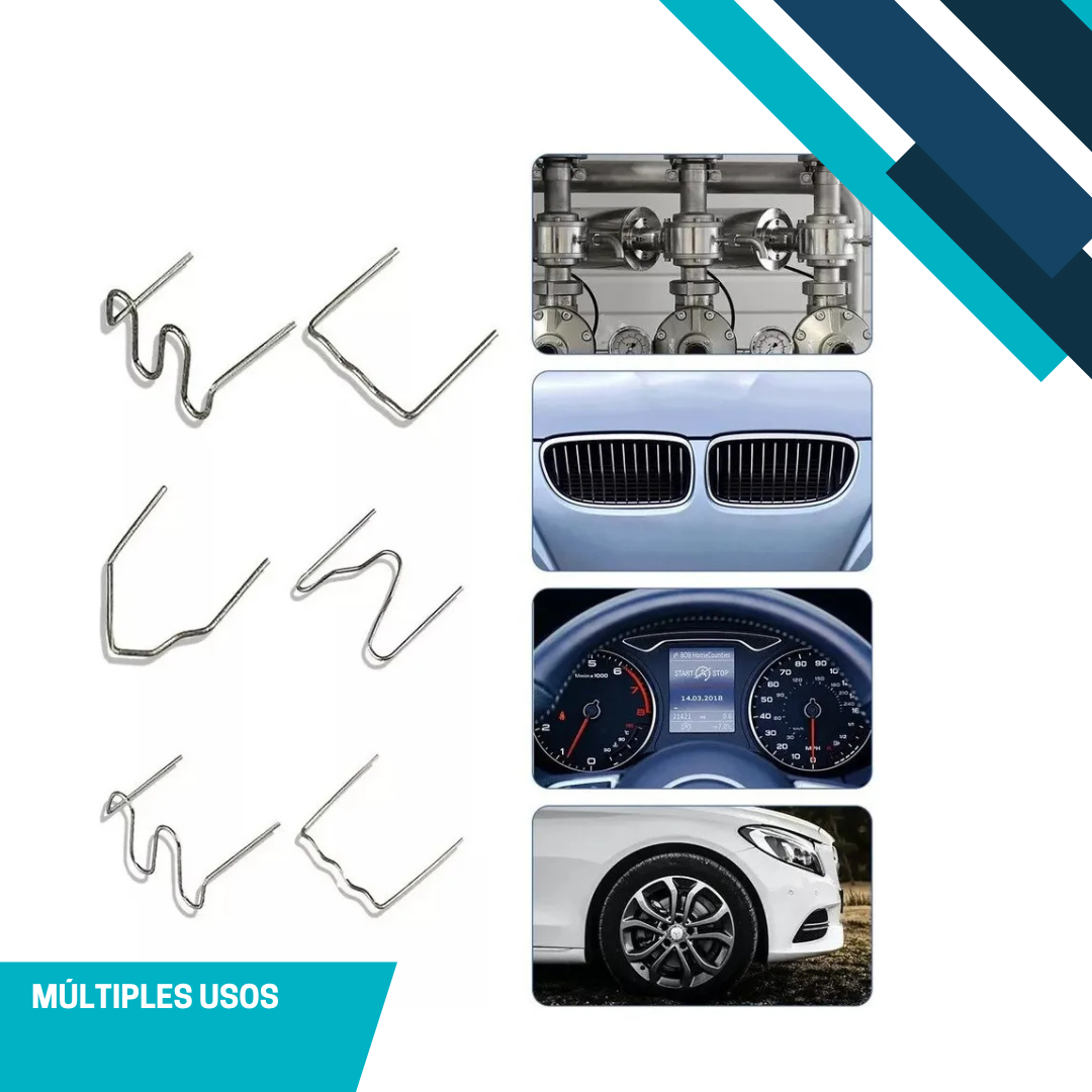 Clips de Repuesto para Pistola de Soldadura de Plásticos x 600 + Estuche Rígido ¡Gratis!