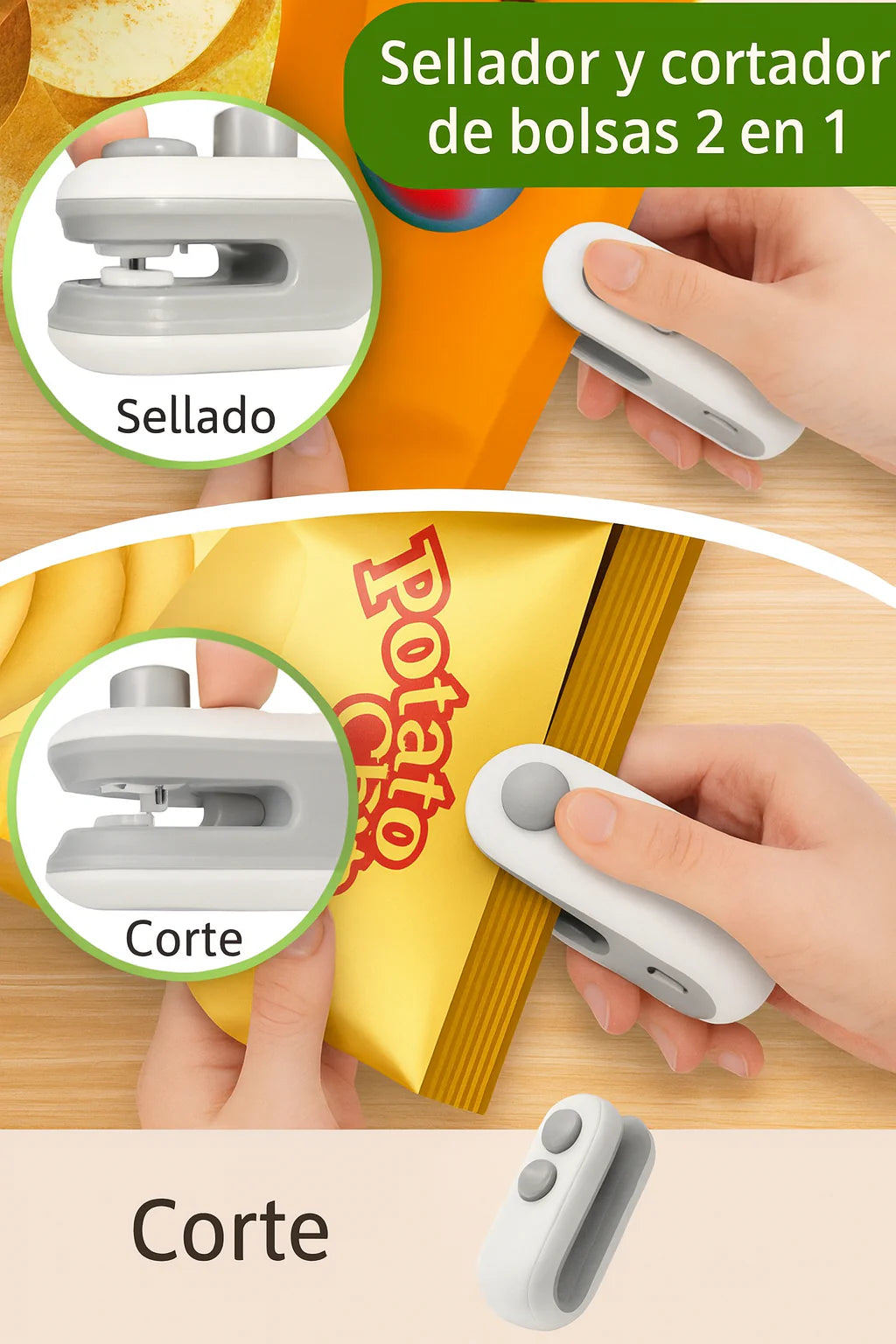 MINI SELLADOR DE BOLSAS PORTÁTIL